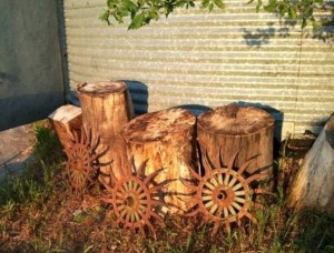 Old cultivator wheels??