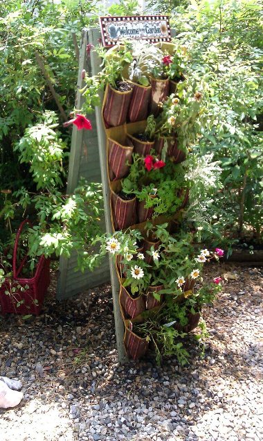 Upcycling old shutters in the garden