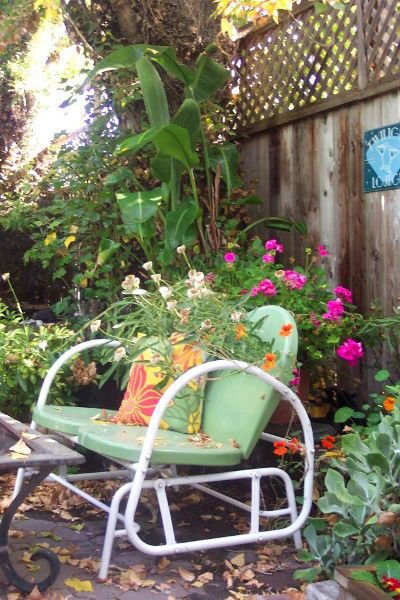 Donna Rinnels's flowery chair