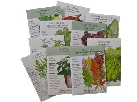 The Adventuresome Gardener 10 Unusual Seed Packets By Botanical Interests