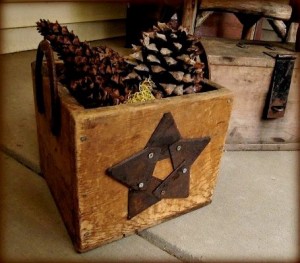 Kirk Willis's pine cone crate