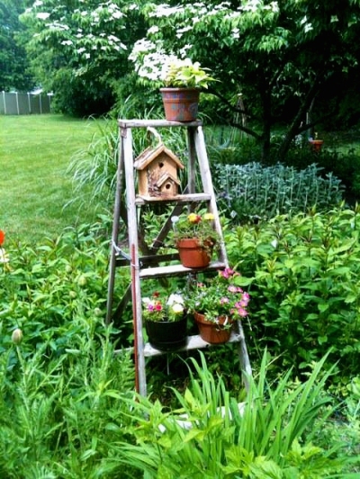Nikki Byer's sturdy ladder planter